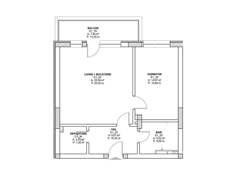 Pipera Ivory 2 camere  rond OMV   nord utilat